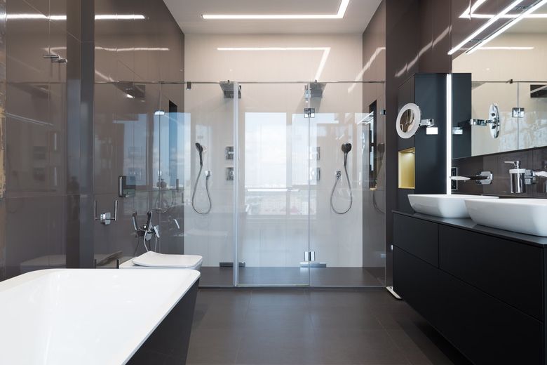Варианты дизайна walk-in душевой: от минимализма до классики